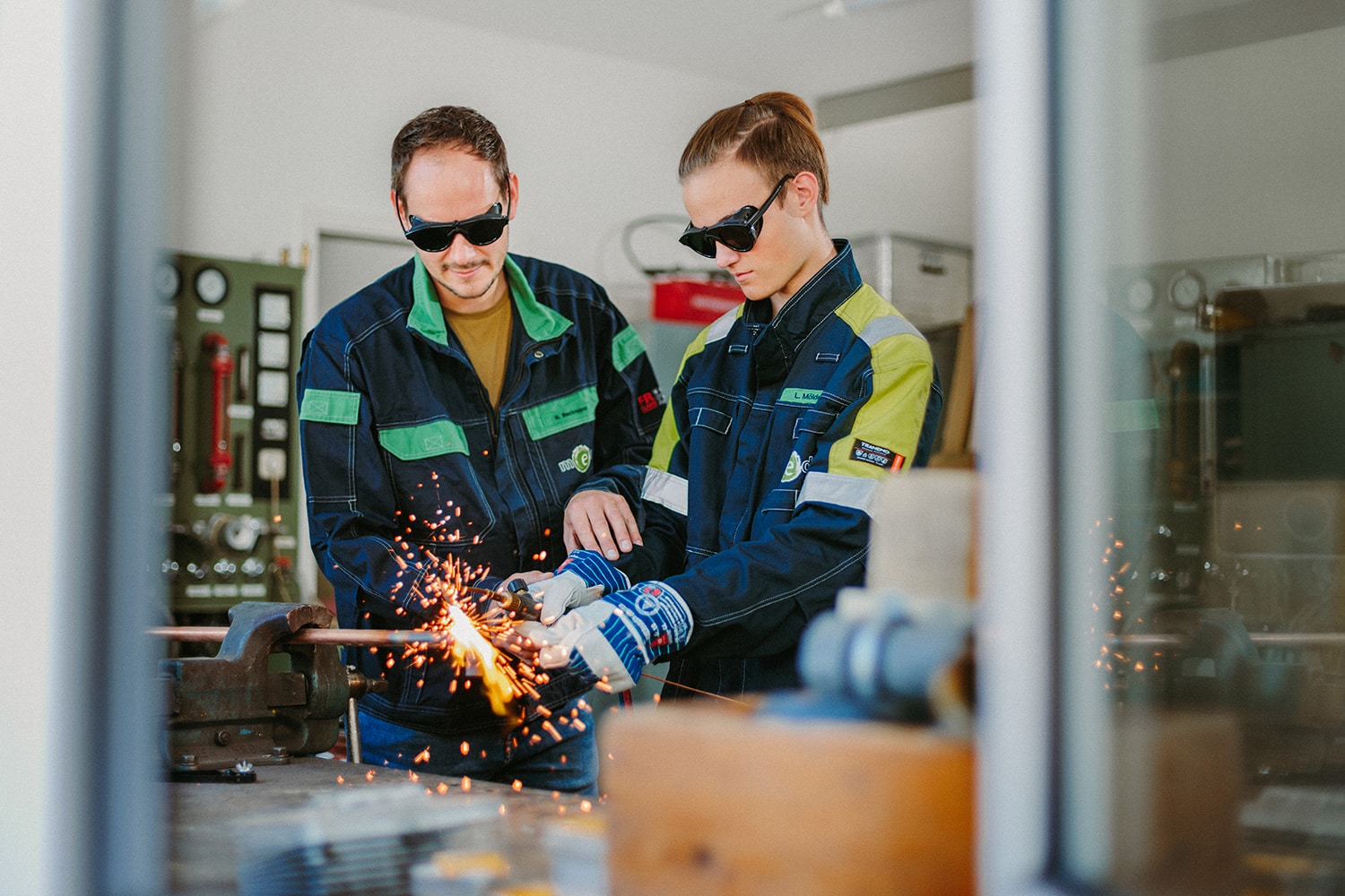 Mitarbeiter der sem in Aktion